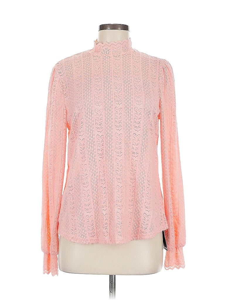 Pre-owned Assorted Brands Turtleneck Sweater In Pink