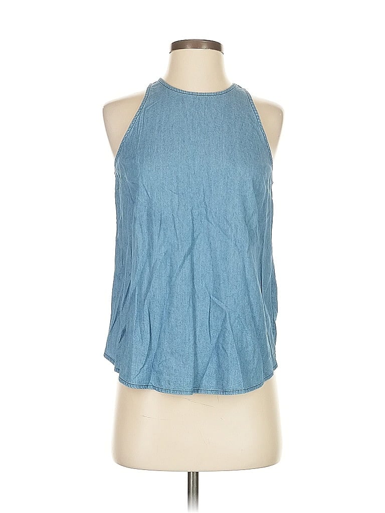 OLD NAVY Pre-owned Tank Top Blue Halter Neckline Tops