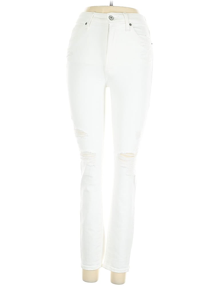Pre-owned Abercrombie & Fitch Jeans In White