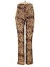 FRAME Animal Print Brown Casual Pants Size 2 - photo 2