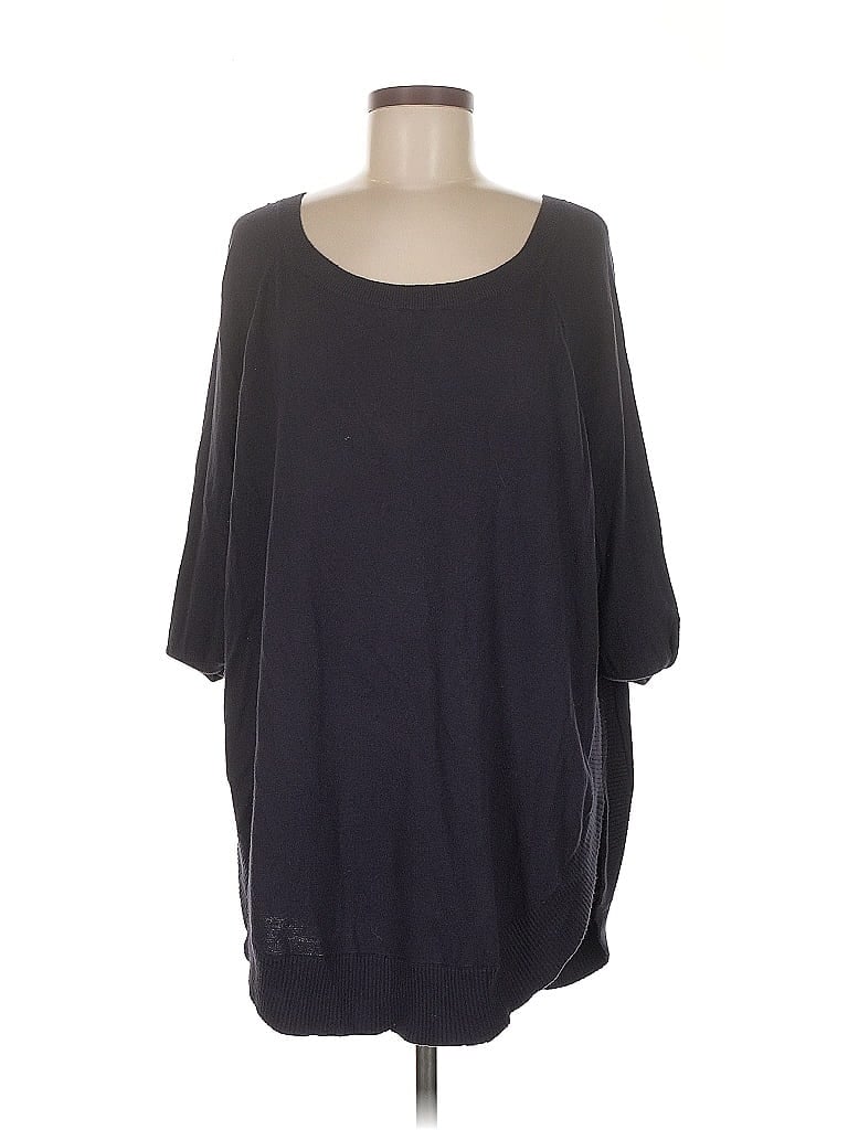 Pre-owned Express Poncho In Black