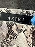 Akira Paisley Silver Faux Leather Skirt Size S - photo 4
