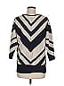 Premise Studio Chevron-herringbone Ivory Blue Pullover Sweater Size M - photo 2