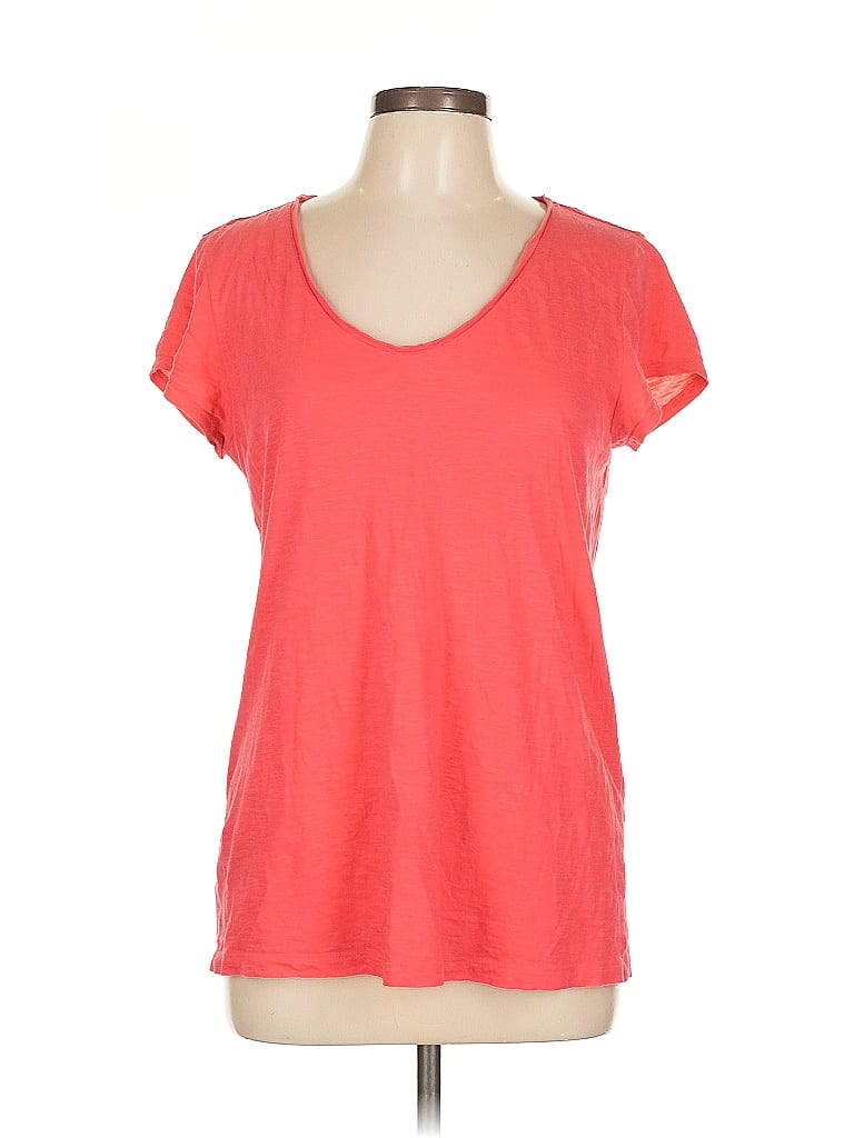 Pre-owned Ann Taylor Loft Short Sleeve T-shirt In Red