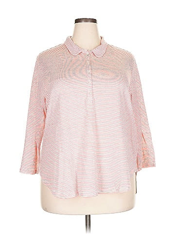 Poetry 3/4 Sleeve Button-Down Shirt (view 1)