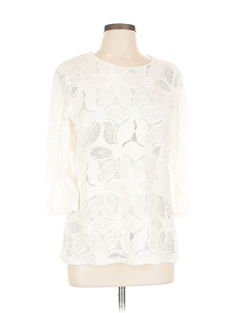 Worth New York Ivory 3/4 Sleeve Top Size L - photo 1