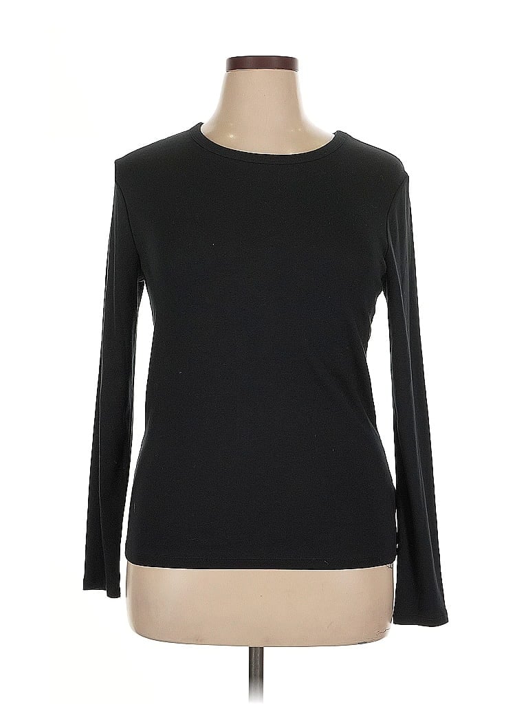 Pre-owned Gap Long Sleeve T-shirt In Black