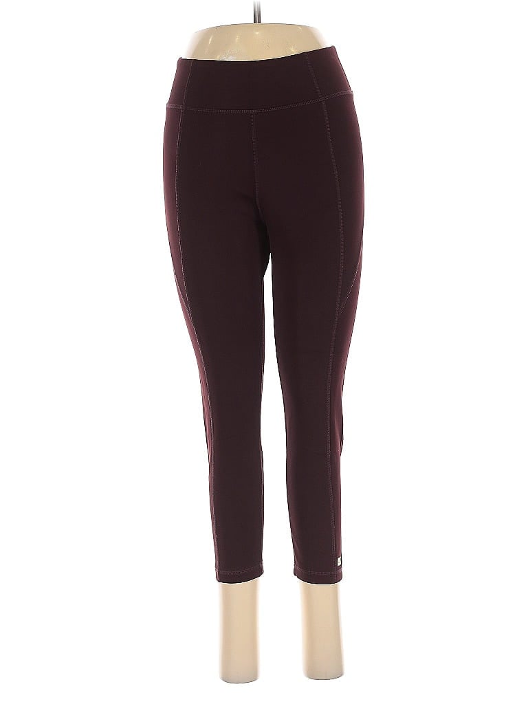 Pre-owned Assorted Brands Active Pants In Burgundy