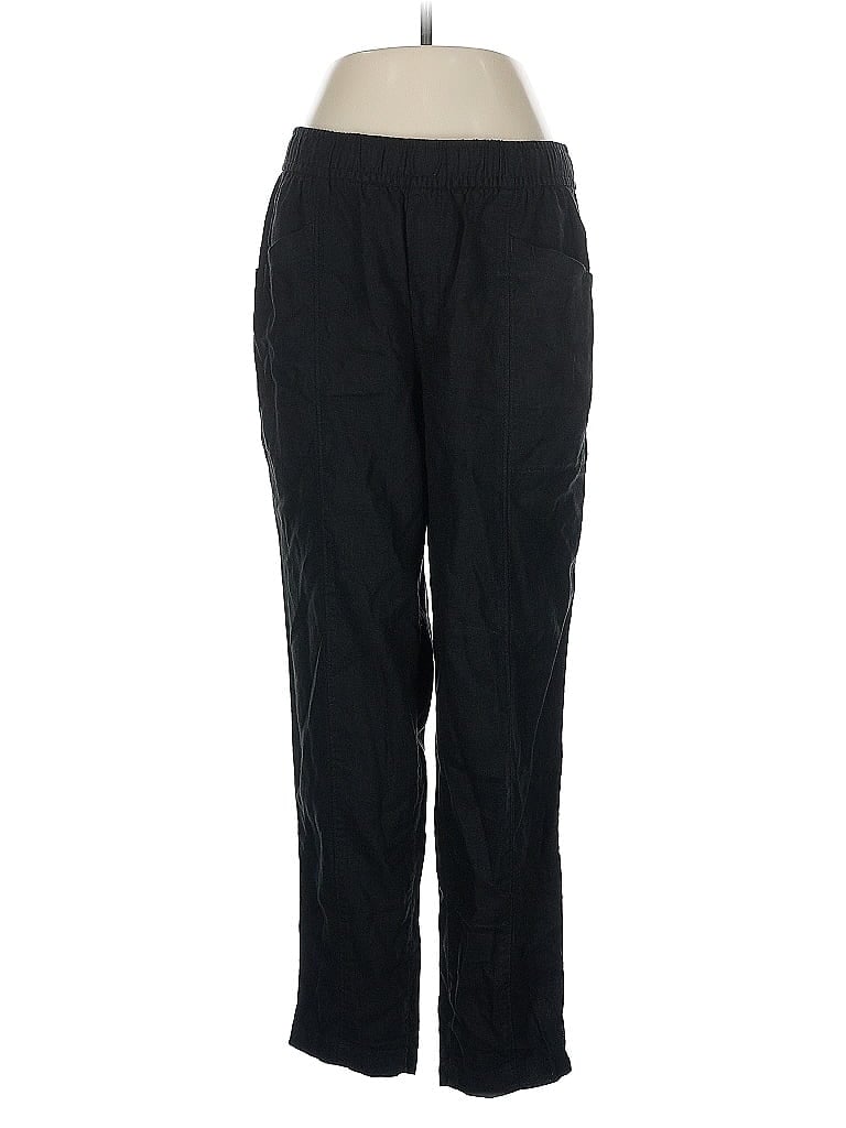 Pre-owned Old Navy Linen Pants In Black