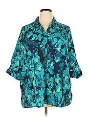 Catherines 3/4 Sleeve Button Down Shirt
