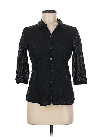 Calvin Klein 3/4 Sleeve Button-Down Shirt (view 1)