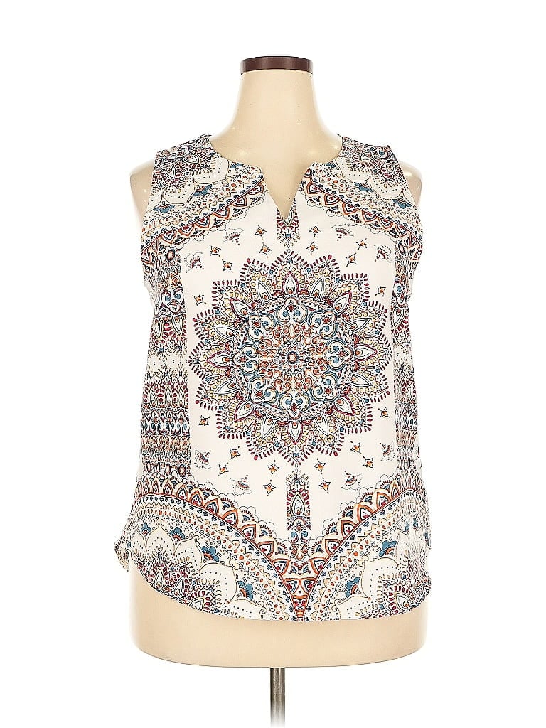 Click to view more detailed imagery on our partner's website Pre-owned Versed Sleeveless Blouse In White