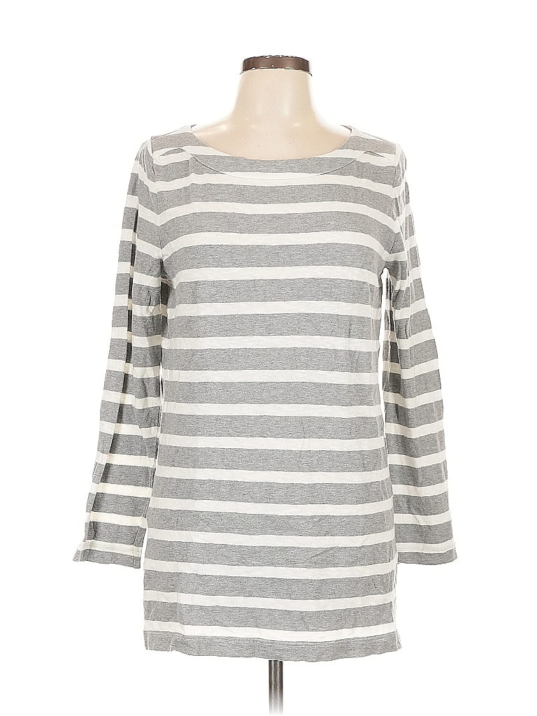 Pre-owned Ann Taylor Loft 3/4 Sleeve T-shirt In Gray