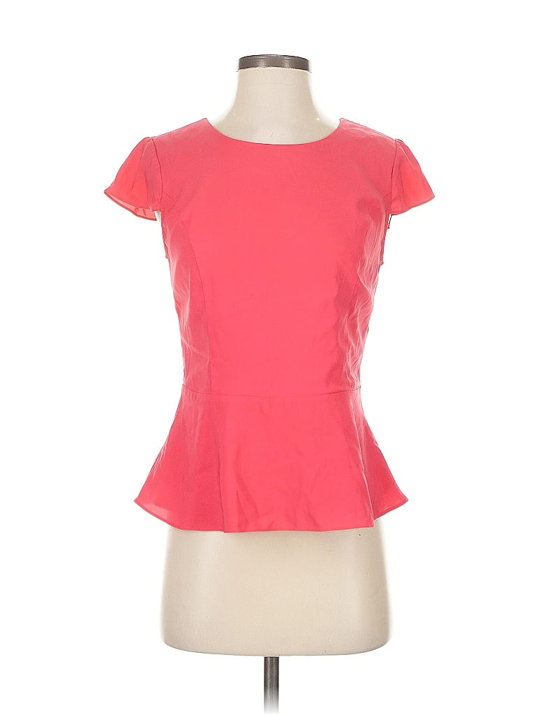 Pre-owned Express Short Sleeve Top Pink Sweetheart Neckline Tops