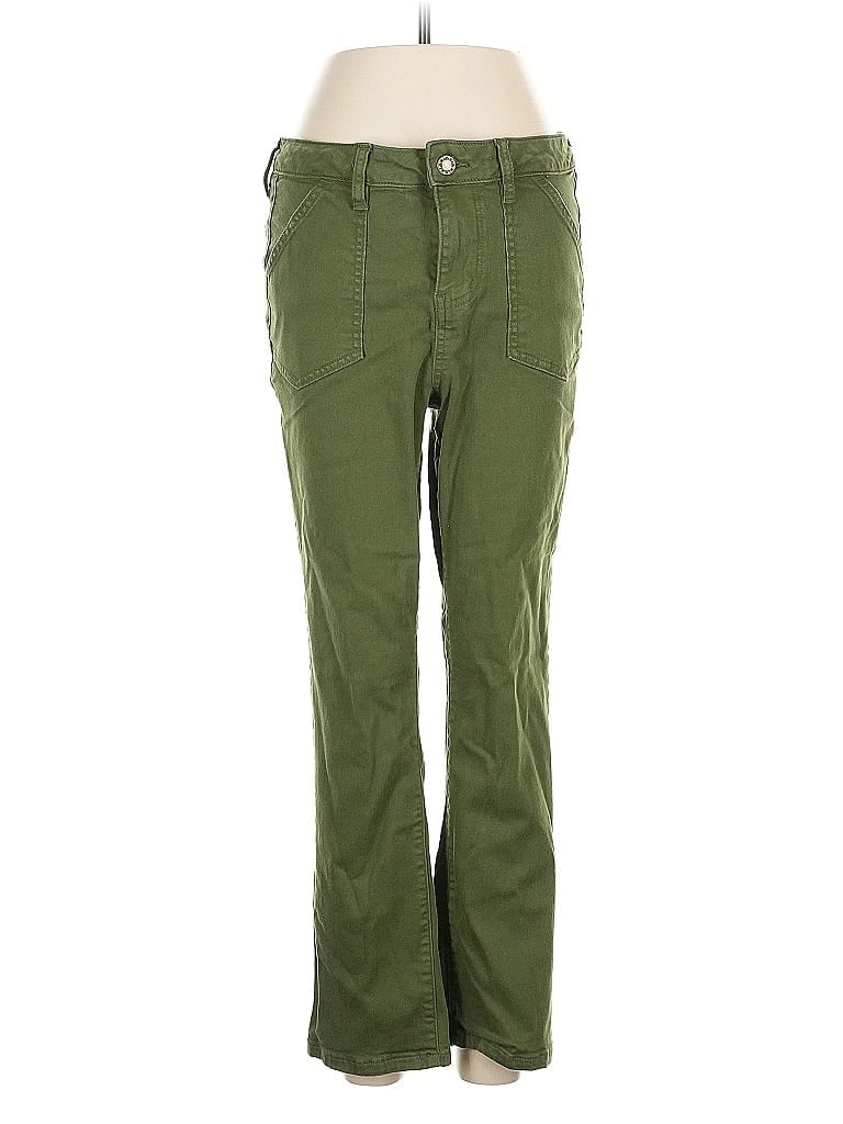 Pre-owned Belle By Kim Gravel Casual Pants In Green