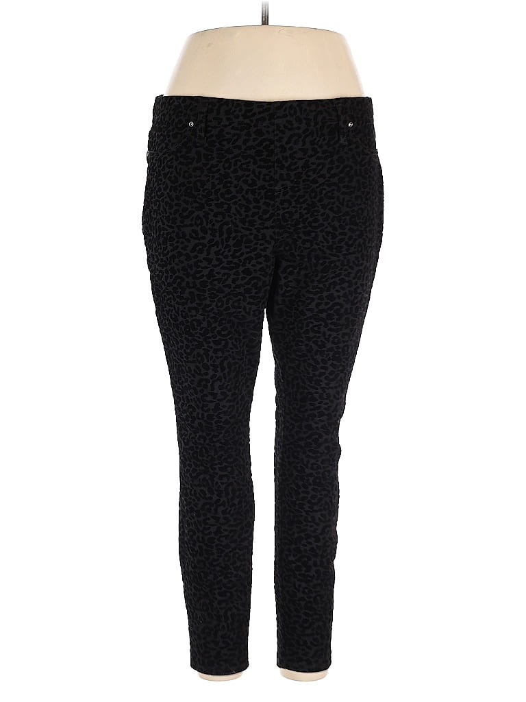 Pre-owned Terra & Sky Casual Pants In Black