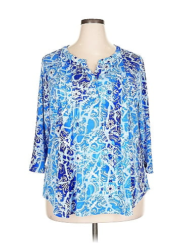 NY Collection 3/4 Sleeve Blouse (view 1)
