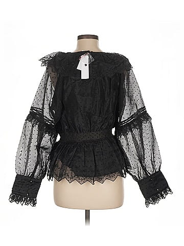 Topshop Long Sleeve Blouse (view 2)