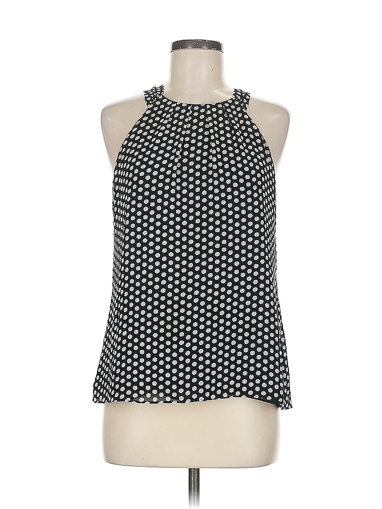 Pre-owned Ann Taylor Factory Sleeveless Blouse In Black