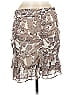 Express 100% Polyester Paisley Silver Casual Skirt Size 6 - photo 1