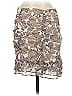 Express 100% Polyester Paisley Silver Casual Skirt Size 6 - photo 2