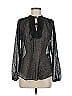 Zapa 100% Polyester Black Long Sleeve Blouse Size EU 38 / US 8 - photo 1