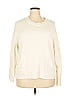The Drop Solid Ivory Pullover Sweater Size XXL - photo 1