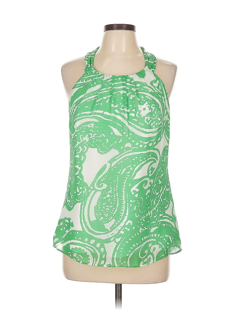 Pre-owned Banana Republic Factory Store Sleeveless Blouse In Green