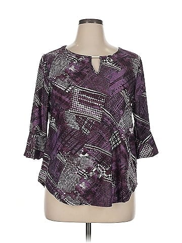 Notations 3/4 Sleeve Blouse (view 1)