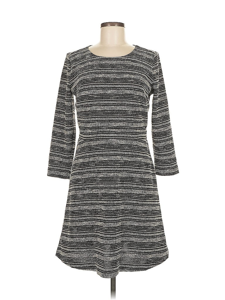 Pre-owned Ann Taylor Loft Casual Dress In Gray