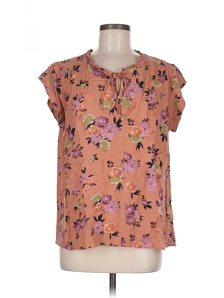 BUFFALO BY DAVID BITTON Pre-owned Short Sleeve Blouse In Pink