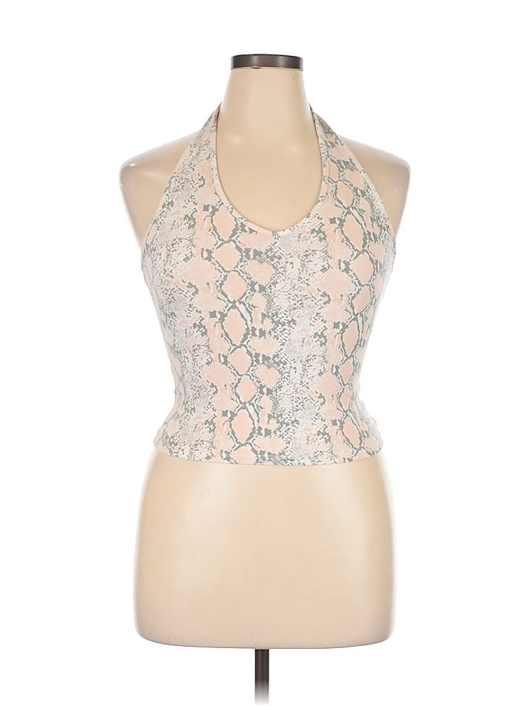 AMERICAN EAGLE OUTFITTERS Pre-owned Tank Top Silver Halter Neckline Tops