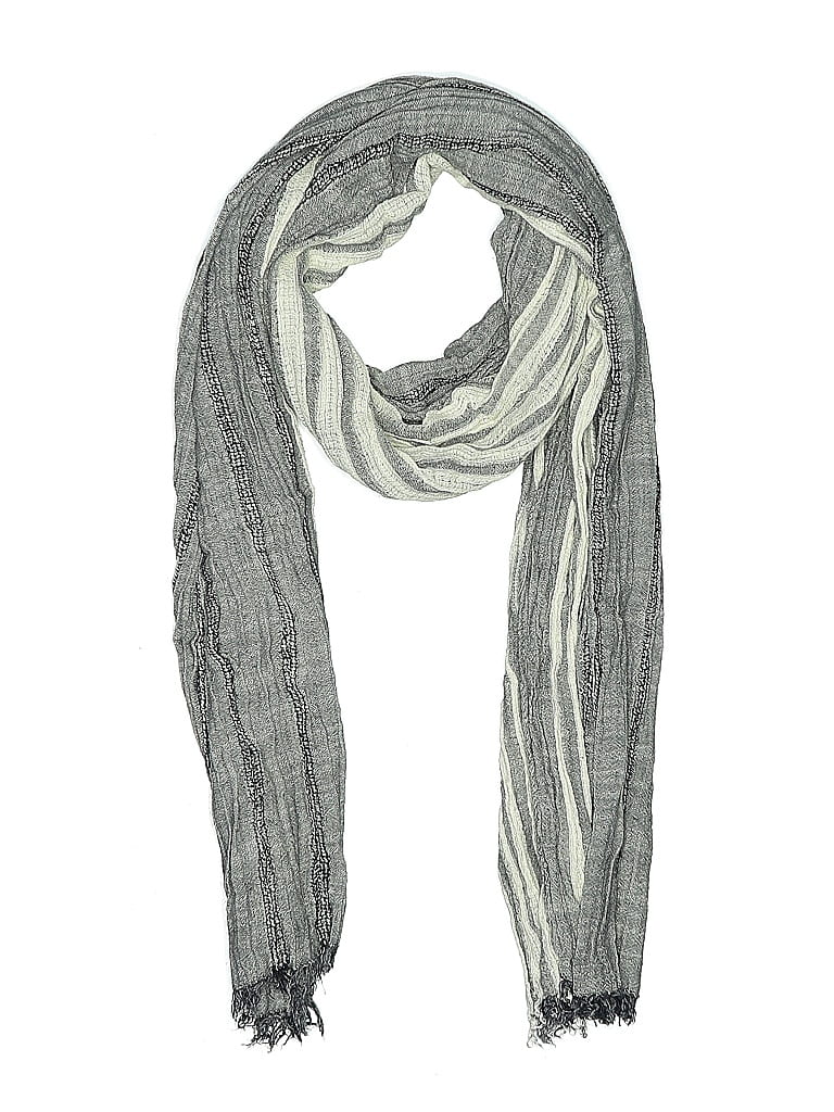 Pre-owned Pretty Persuasions Scarf In Gray
