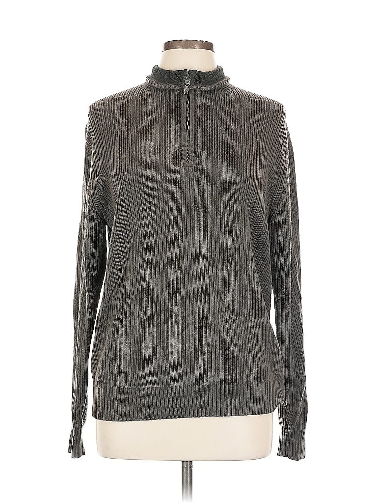 Pre-owned Calvin Klein Turtleneck Sweater In Brown