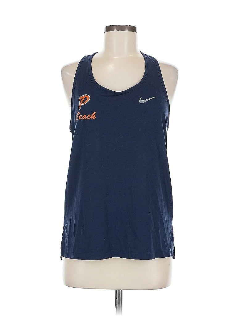 Pre-owned Nike Active Tank Top In Blue