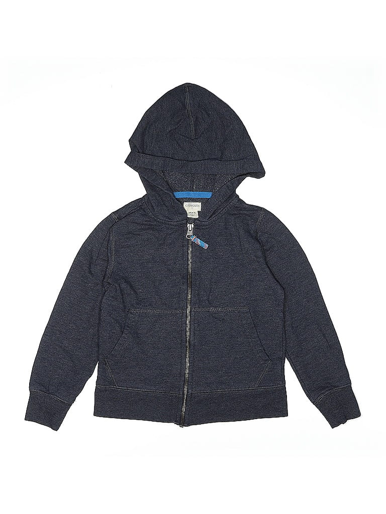 Pre-owned Crewcuts Outlet Kids' Zip Up Hoodie In Gray