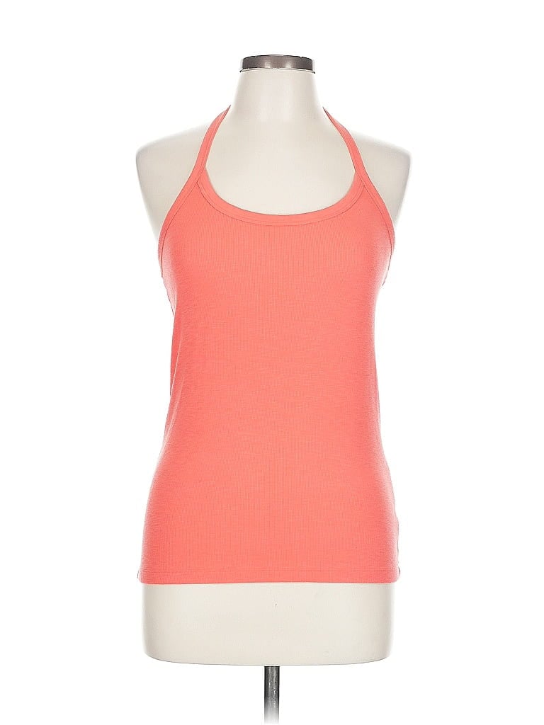 Pre-owned Aerie Sleeveless Top Orange Halter Neckline Tops