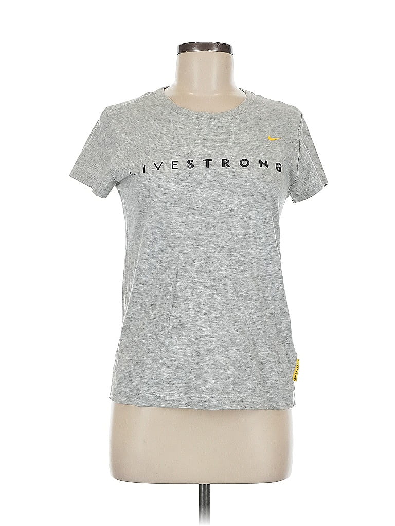 Pre-owned Nike Active T-shirt In Gray