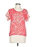 Olive and Oak 100% Polyester Pink Short Sleeve Blouse Size L - photo 1
