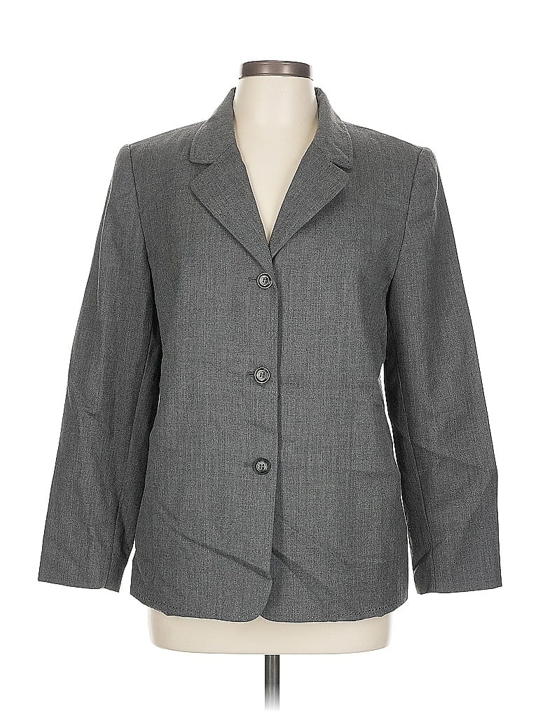 Pre-owned Sag Harbor Blazer Jacket In Gray