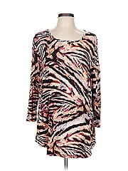 Jm Collection 3/4 Sleeve T Shirt