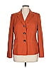 Le Suit 100% Polyester Orange Blazer Size 14 - photo 1