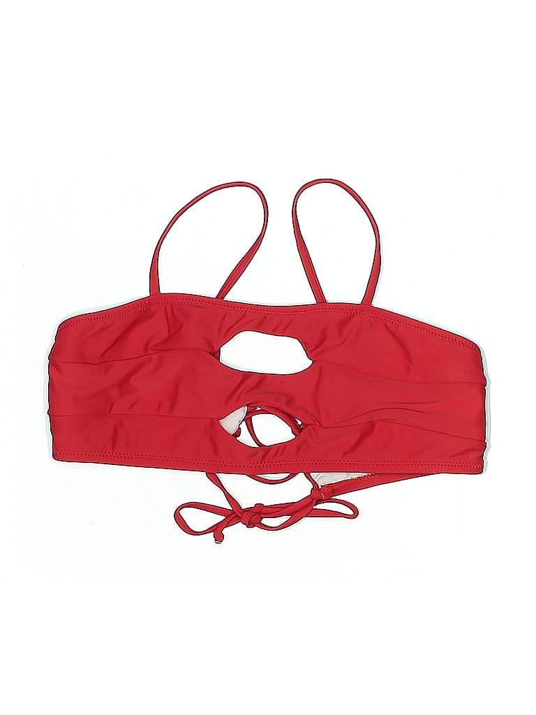 Pre-owned Unbranded Swimsuit Top Red Swimwear