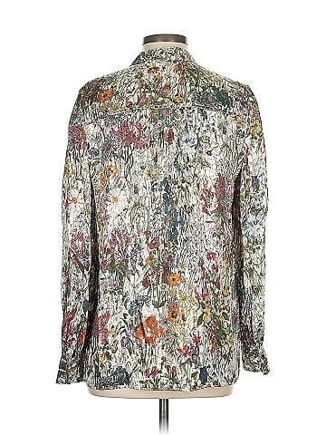 Tory Burch Long Sleeve Silk Top (view 2)