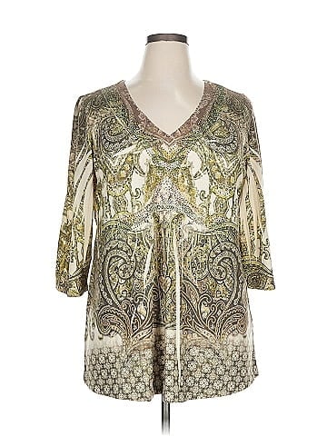 One World 3/4 Sleeve Blouse (view 1)