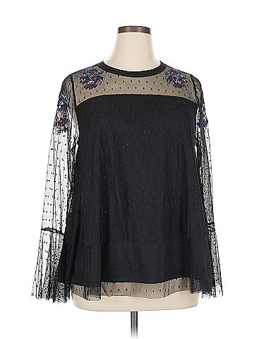 Lane Bryant Long Sleeve Blouse (view 1)