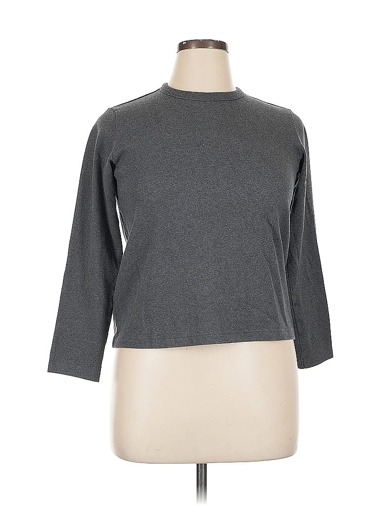 Click to view more detailed imagery on our partner's website Pre-owned Uniqlo 3/4 Sleeve T-shirt In Gray