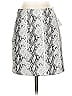 Akira Paisley Silver Faux Leather Skirt Size S - photo 1