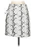 Akira Paisley Silver Faux Leather Skirt Size S - photo 2