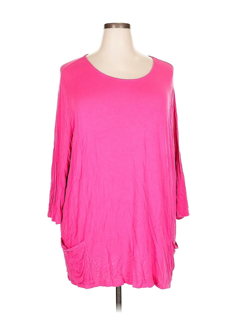 Pre-owned North Style 3/4 Sleeve T-shirt In Pink